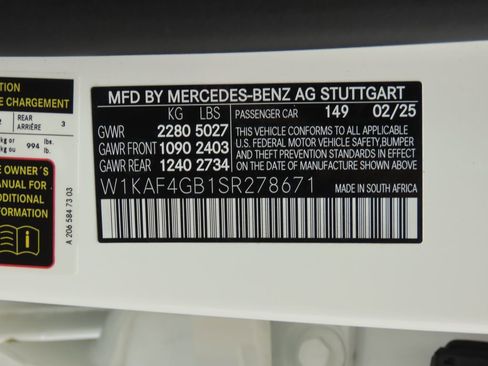 Certified 2025 Mercedes-Benz C 300 Sedan image 32