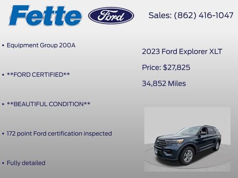 Certified 2023 Ford Explorer XLT AWD/4WD image 6