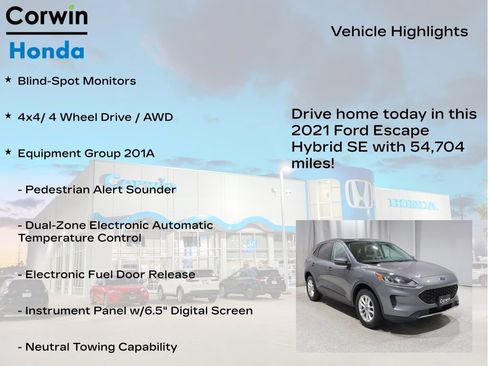 Used 2021 Ford Escape SE AWD/4WD image 6
