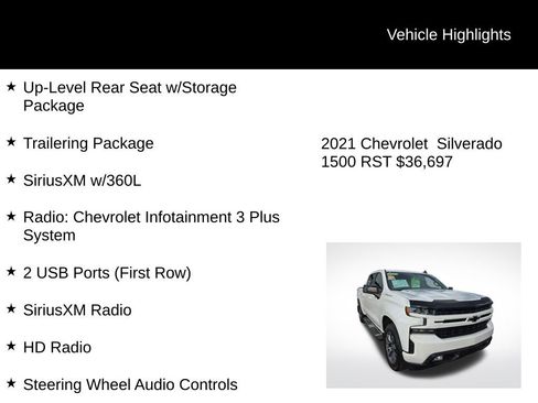 Used 2021 Chevrolet Silverado 1500 RST w/ Convenience Package II image 6