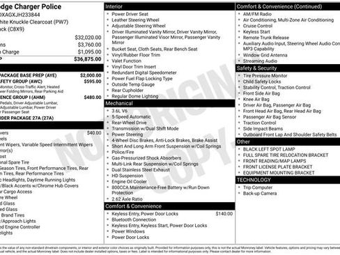 Used 2018 Dodge Charger Police w/ Patrol Package Base Prep RWD image 15