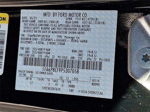 Certified 2023 Ford Mustang GT Premium w/ Equipment Group 401A image 27