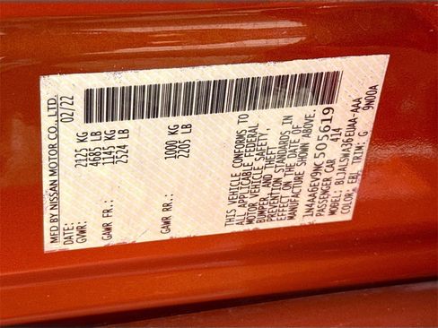 Used 2022 Nissan Maxima SR w/ Sport Mat Group image 34