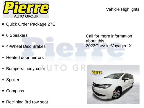 Used 2023 Chrysler Voyager LX FWD image 7