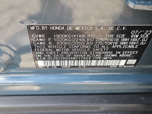 Certified 2024 Honda HR-V Sport image 9