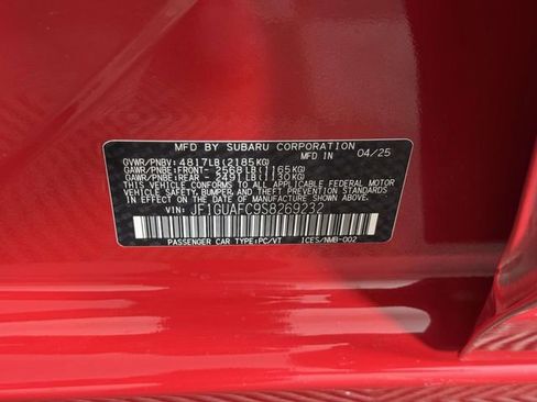 Certified 2025 Subaru Impreza 2.0i Sport AWD/4WD image 16