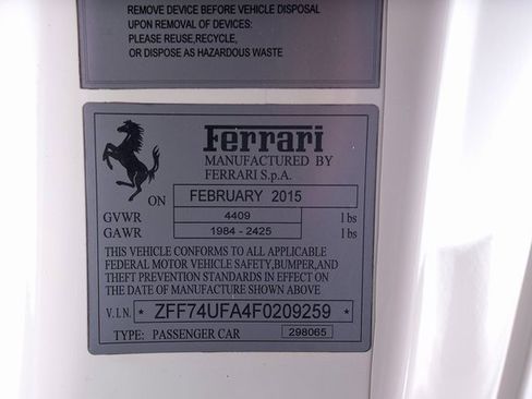 Used 2015 Ferrari F12 Berlinetta image 66