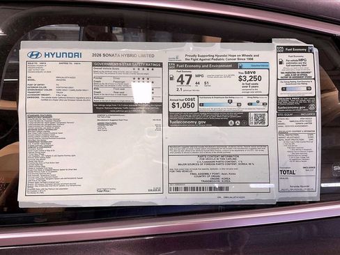 New 2026 Hyundai Sonata Limited image 13