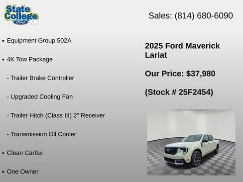 Used 2025 Ford Maverick Lariat w/ 4K Tow Package AWD/4WD image 6