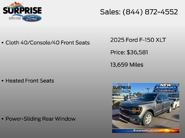 Used 2025 Ford F150 XLT w/ Equipment Group 302A MID RWD image 14