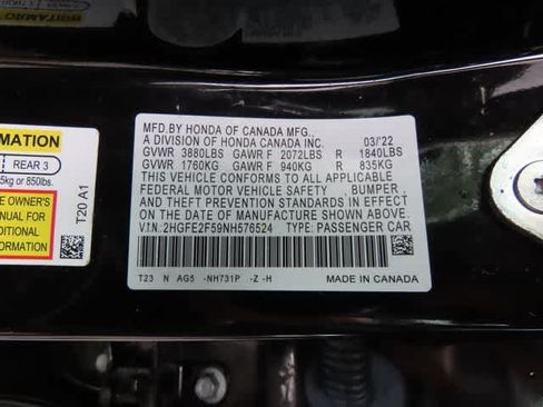 Certified 2022 Honda Civic Sport image 25
