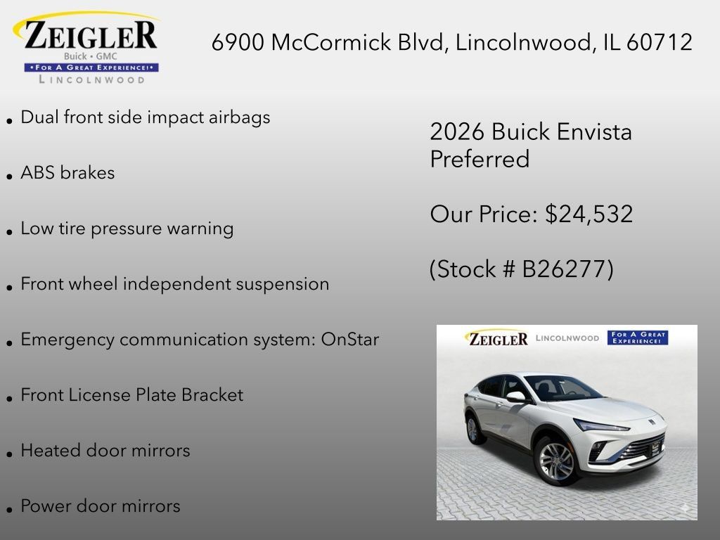 New 2026 Buick Envista Preferred w/ Convenience I Package FWD image 24