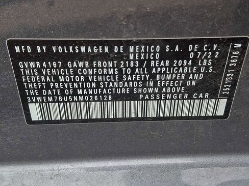 Used 2022 Volkswagen Jetta SE FWD image 27