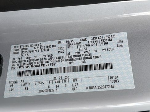Used 2025 Ford F150 Raptor AWD/4WD image 33
