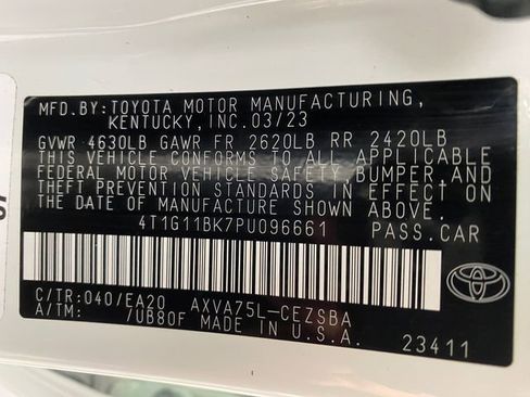 Certified 2023 Toyota Camry SE AWD/4WD image 24