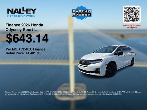 Certified 2026 Honda Odyssey Sport-L image 3