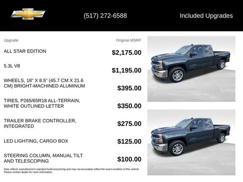 Used 2018 Chevrolet Silverado 1500 LT w/ All Star Edition AWD/4WD image 5