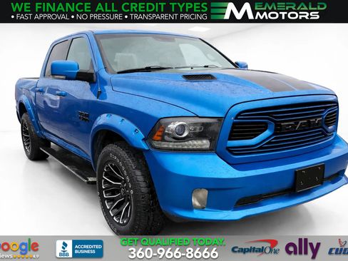 Used 2018 RAM 1500 Sport w/ Hydro Blue Sport Package image 1