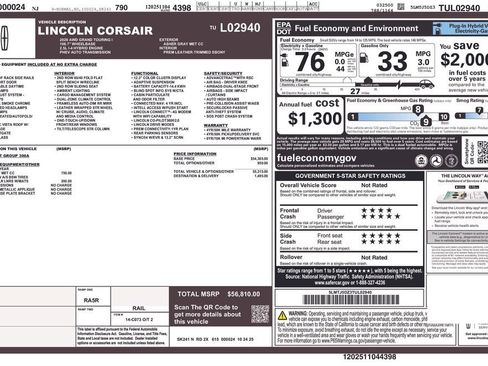 New 2026 Lincoln Corsair Grand Touring AWD/4WD image 4