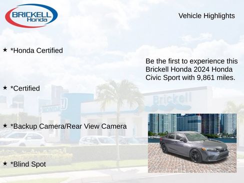 Certified 2024 Honda Civic Sport image 9