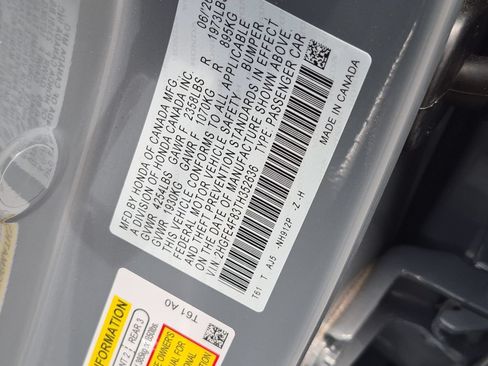 New 2026 Honda Civic FWD Hybrid Sedan image 16