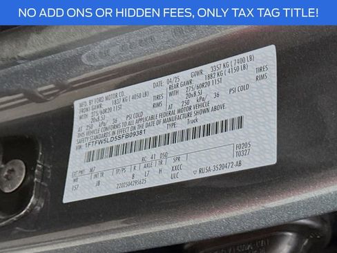 New 2025 Ford F150 Lariat w/ Equipment Group 502A High image 34