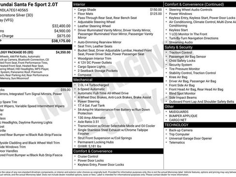 Used 2014 Hyundai Santa Fe Sport 2.0T w/ Technology Package 05 AWD/4WD image 5