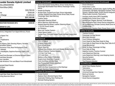 Used 2022 Hyundai Sonata Limited w/ Winter Weather Package FWD image 4