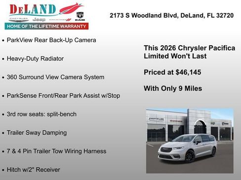 New 2026 Chrysler Pacifica Limited w/ Trailer Tow Group image 18