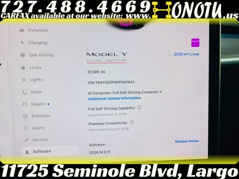 Used 2023 Tesla Model Y Long Range AWD/4WD image 2