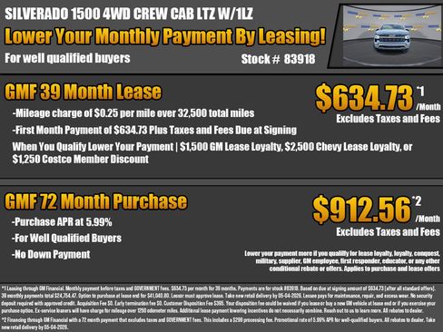 New 2026 Chevrolet Silverado 1500 LTZ w/ LTZ Premium Package AWD/4WD image 2
