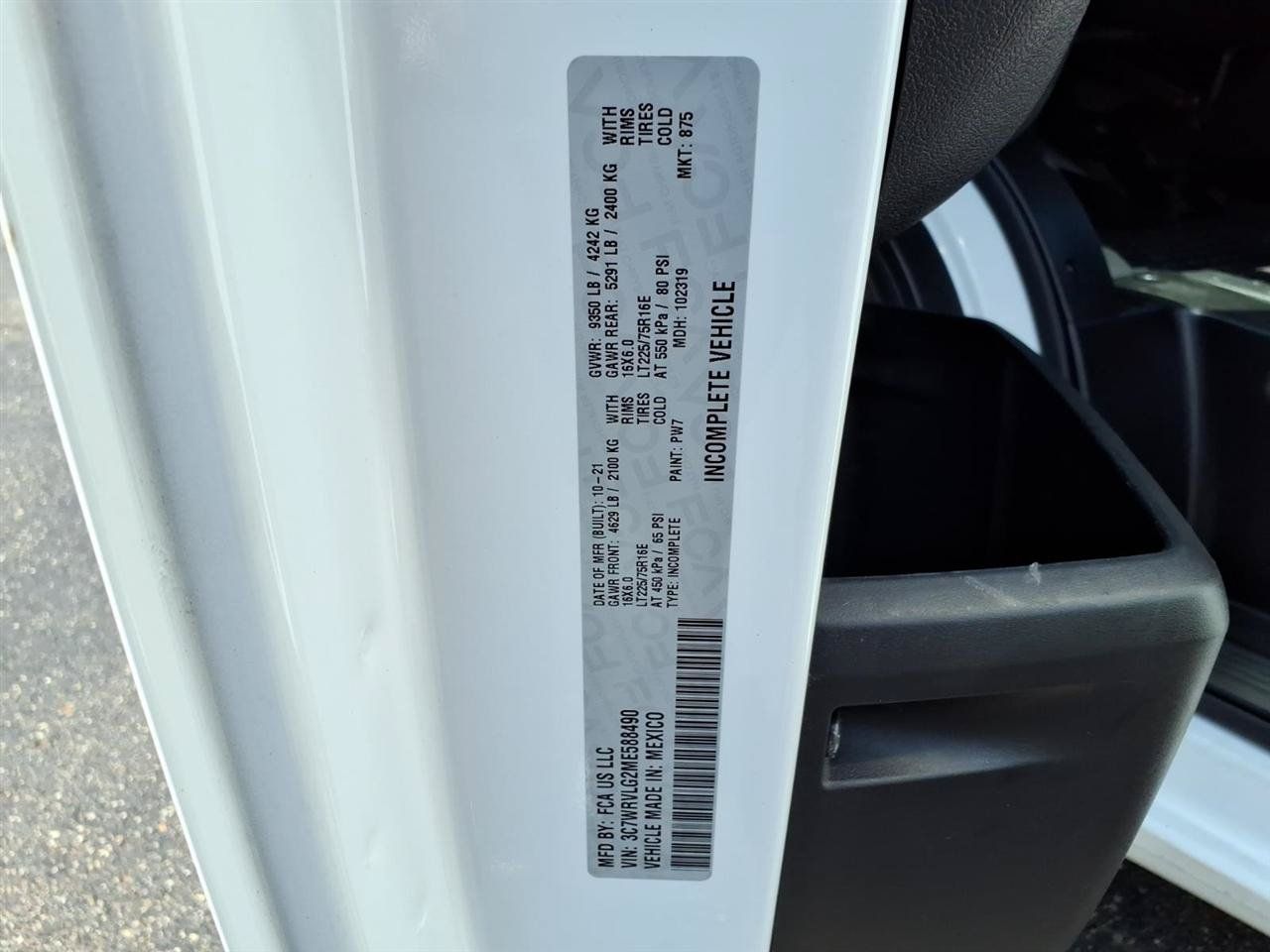 Used 2021 RAM ProMaster 3500 FWD image 28
