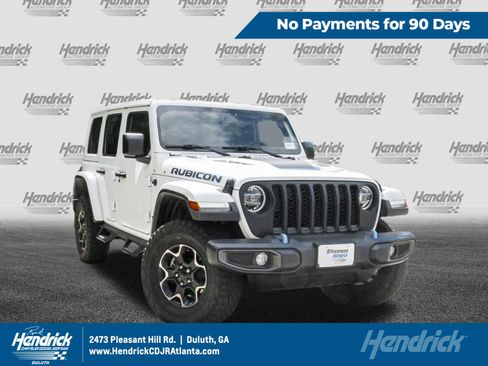 Used 2022 Jeep Wrangler Unlimited Rubicon 4xe w/ Cold Weather Group AWD/4WD image 1