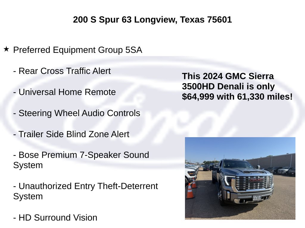 Used 2024 GMC Sierra 3500 Denali w/ Denali Reserve Package AWD/4WD image 25
