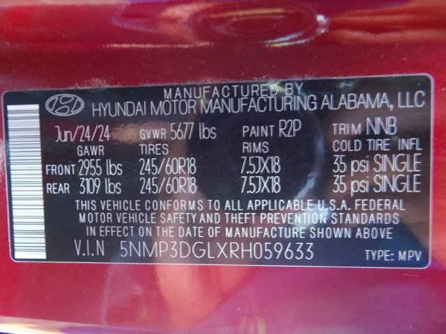 Certified 2024 Hyundai Santa Fe XRT AWD/4WD image 36