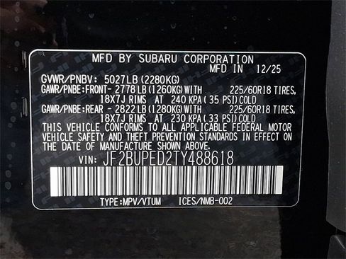 New 2026 Subaru Outback Touring image 18