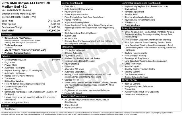 New 2025 GMC Canyon AT4 AWD/4WD image 20