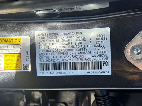 New 2026 Honda Civic LX image 21