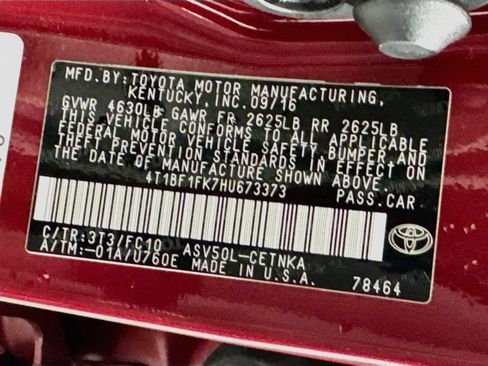 Used 2017 Toyota Camry LE FWD image 21