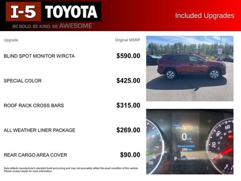 Used 2020 Toyota RAV4 LE w/ All Weather Liner Package AWD/4WD image 5