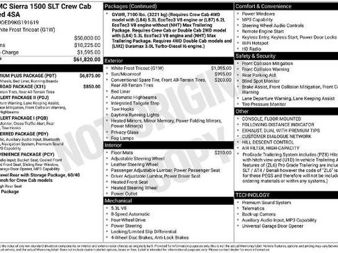 Used 2019 GMC Sierra 1500 SLT w/ SLT Premium Plus Package image 5