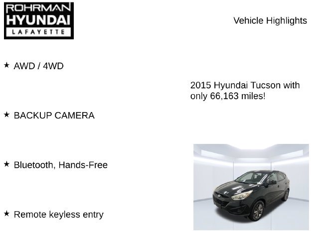 Used 2015 Hyundai Tucson GLS AWD/4WD image 7