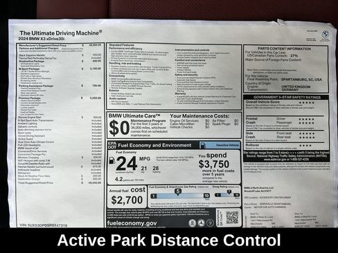 Used 2024 BMW X3 xDrive30i w/ Premium Package image 33