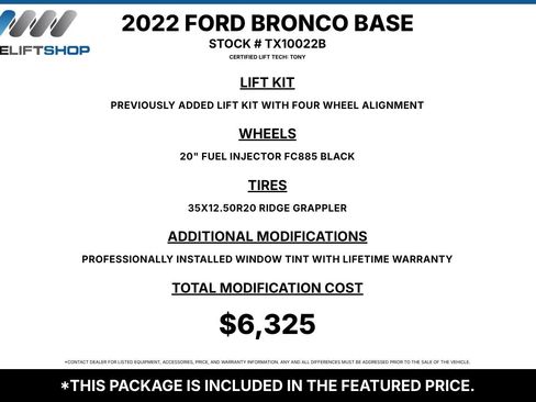 Used 2022 Ford Bronco Big Bend AWD/4WD image 2