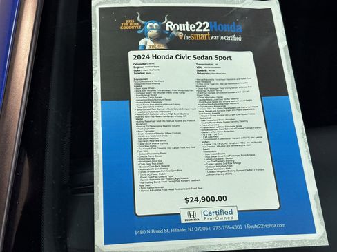 Certified 2024 Honda Civic Sport image 39