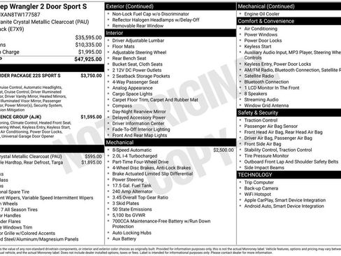 New 2026 Jeep Wrangler Sport AWD/4WD image 24
