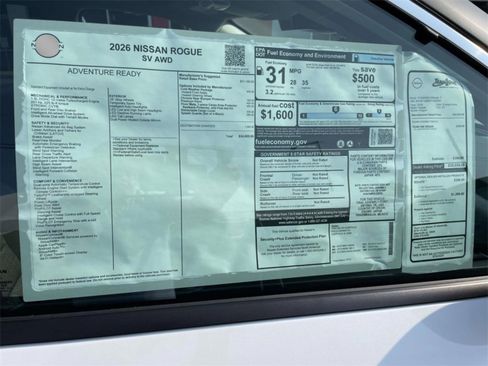 New 2026 Nissan Rogue SV w/ Cold Weather Package image 29