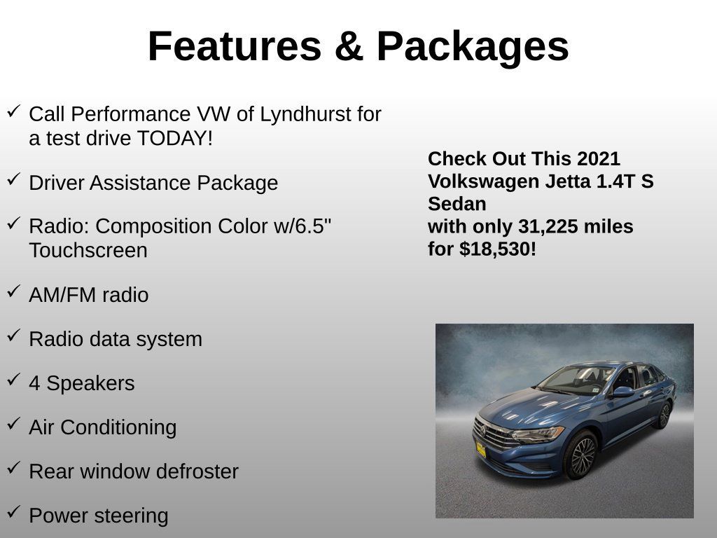 Used 2021 Volkswagen Jetta S w/ Driver Assistance Package FWD image 4