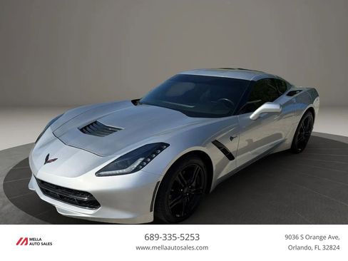 Used 2017 Chevrolet Corvette Stingray Coupe w/ Carbon Flash Badge Package RWD image 1