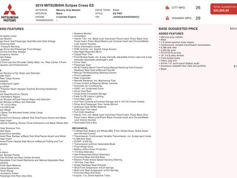 Used 2019 Mitsubishi Eclipse Cross ES image 4